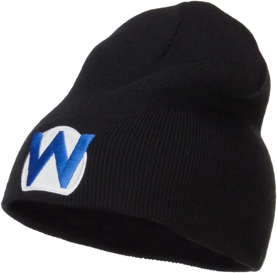 e4Hats.com Circle Wario Embroidered Short Beanie