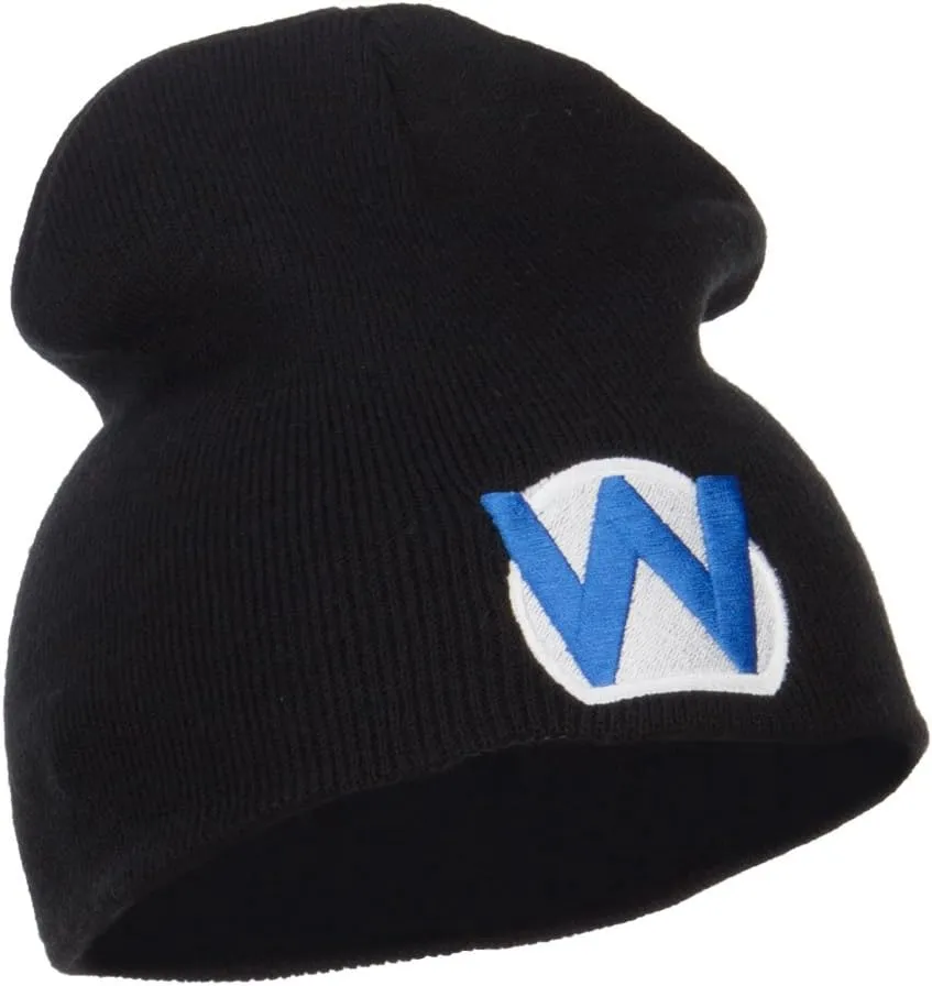 e4Hats.com Circle Wario Embroidered Short Beanie