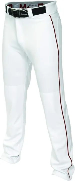 Easton MAKO II Baseball Pant | Full Length/Semi-Relaxed Fit | Youth Sizes | Solid & Piped Options