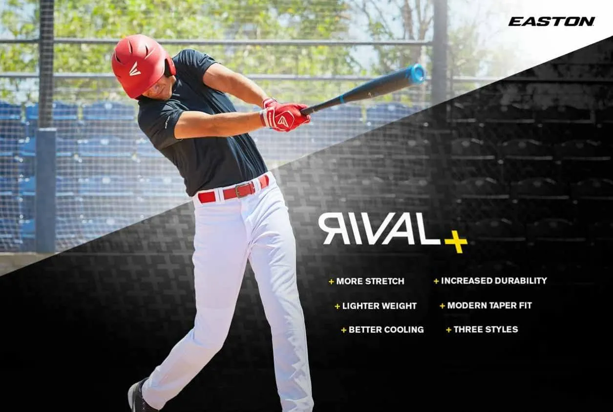 Easton Men's RIVAL  Baseball Pants | Knicker Fit | Adult Sizes | Piped | Multiple Colors