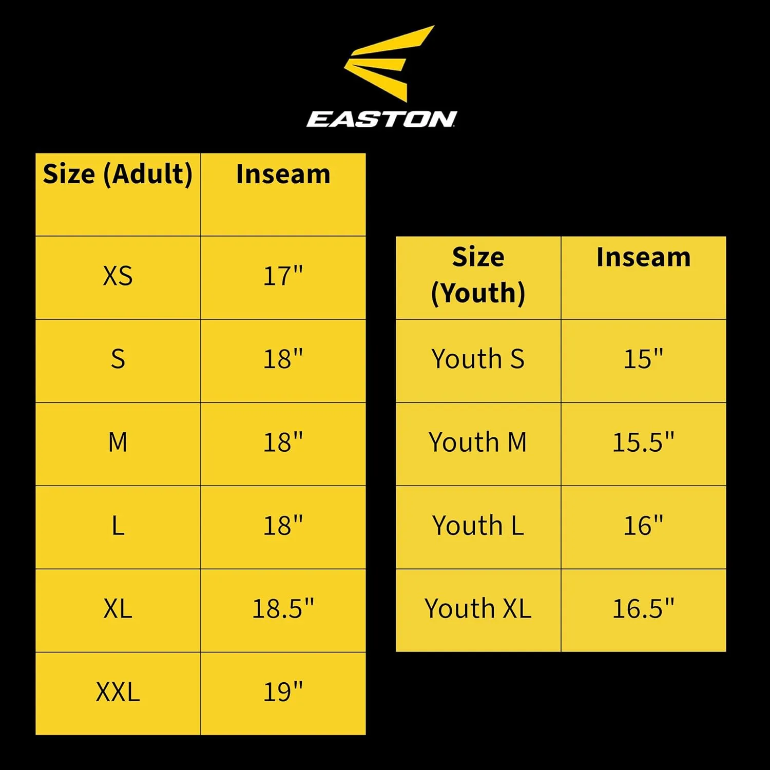 Easton Rival  Knicker Baseball Pant | Adult Sizes | Solid & Piped Options
