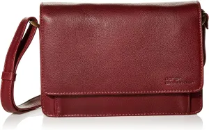 East/west Half Flap Multi Compartment, Red, One Size