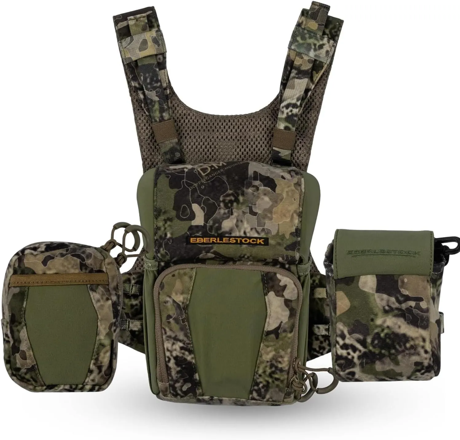 Eberlestock Recon Modular Bino Pack (Small), Rangefinder Pouch, and Utility Pouch Bundle - Mountain - Advanced Binocular Harness System with Customizable Attachments