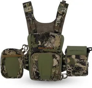 Eberlestock Recon Modular Bino Pack (Small), Rangefinder Pouch, and Utility Pouch Bundle - Mountain - Advanced Binocular Harness System with Customizable Attachments