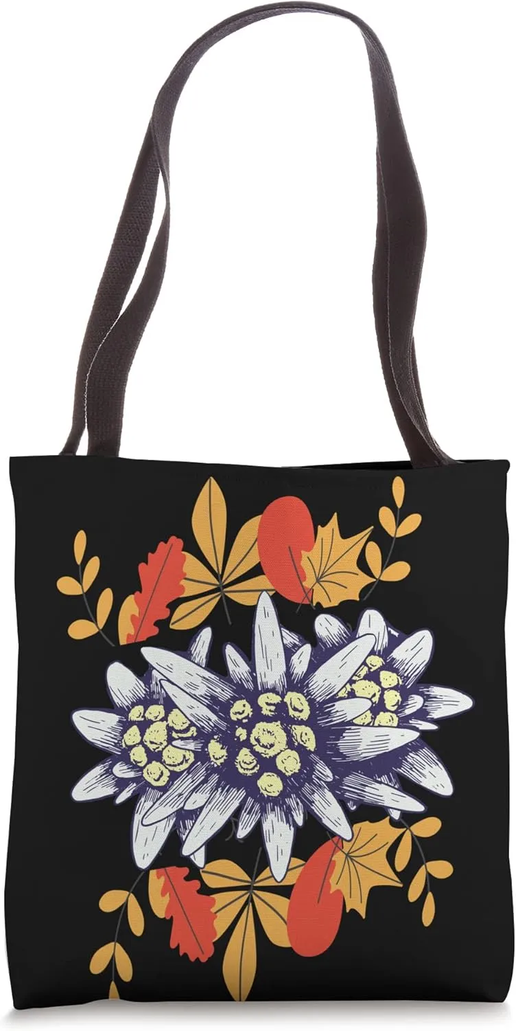 Edelweiss Autumn Alps Fall Swiss Mountains Tote Bag