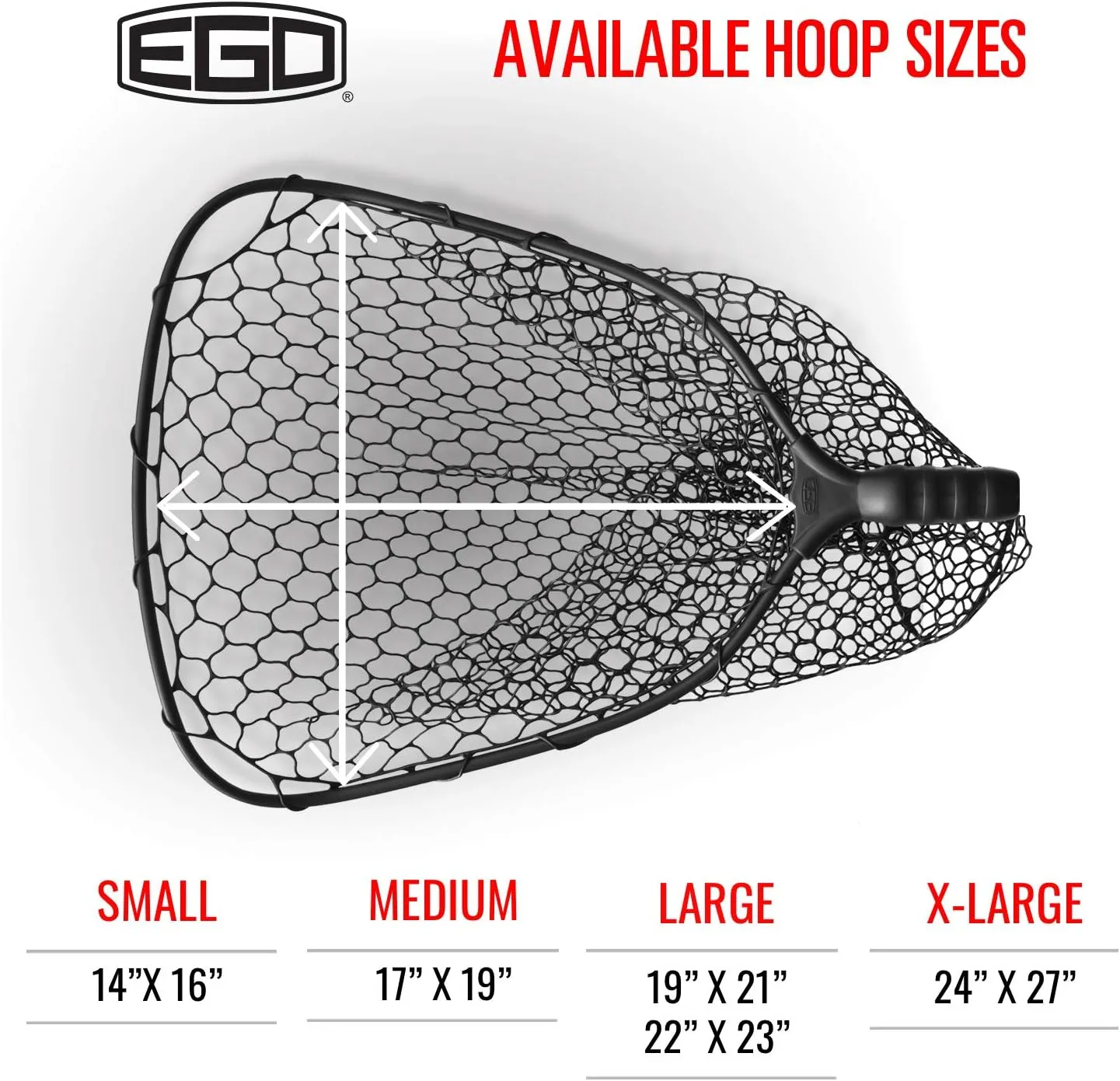 EgoS2 Slider Fishing Net, Ultimate Fishermen’s Tool, Telescoping Handle, Replaceable Head, Salt & Freshwater, 2 Year Warranty, 18-36" Handle