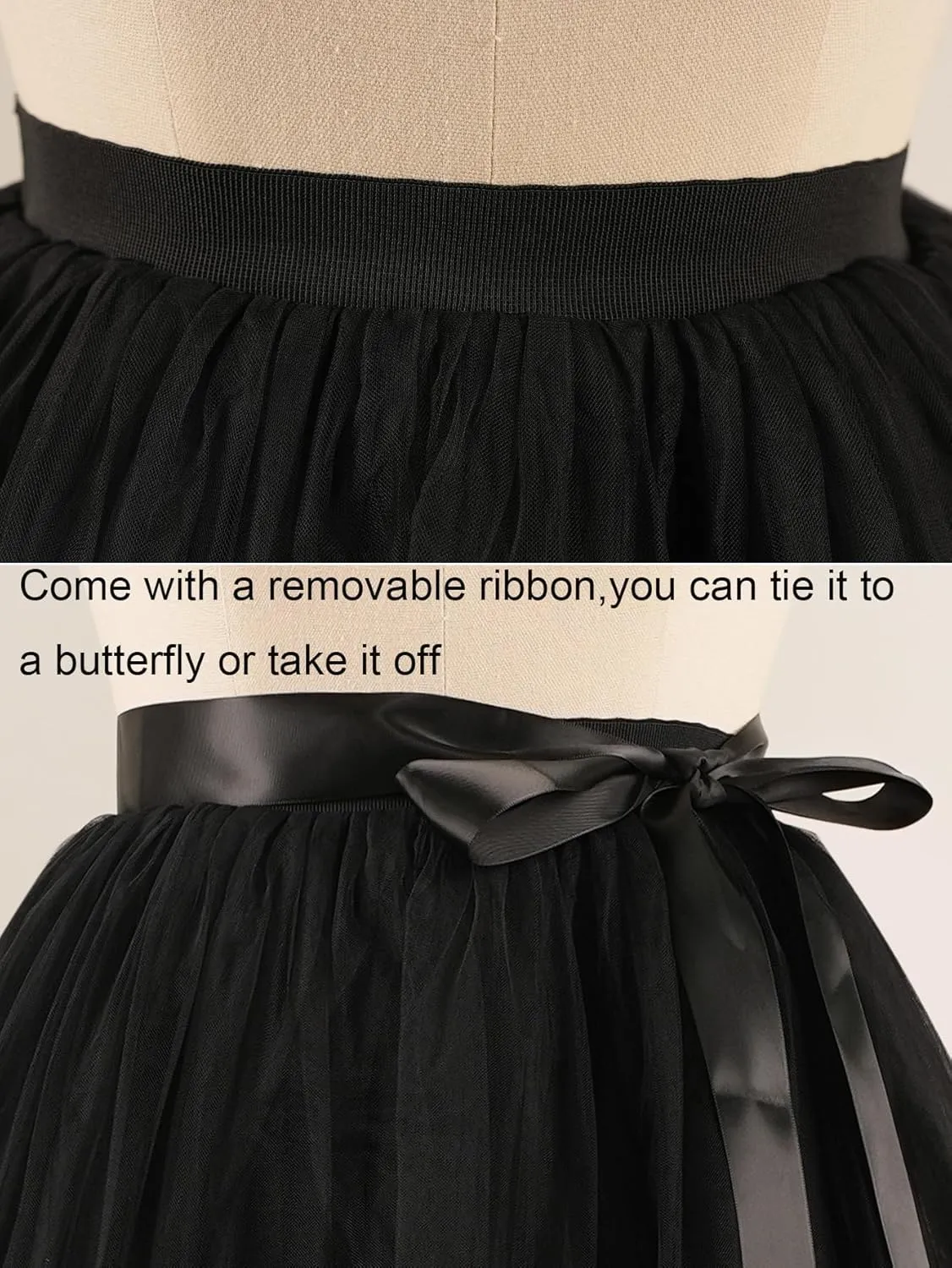 EllieHouse A Line Long Maxi Bridesmaid Tulle Skirt for Wedding Evening Party Prom P68