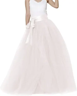 EllieHouse Womens Long Tutu Party Evening Tulle Skirt PC05
