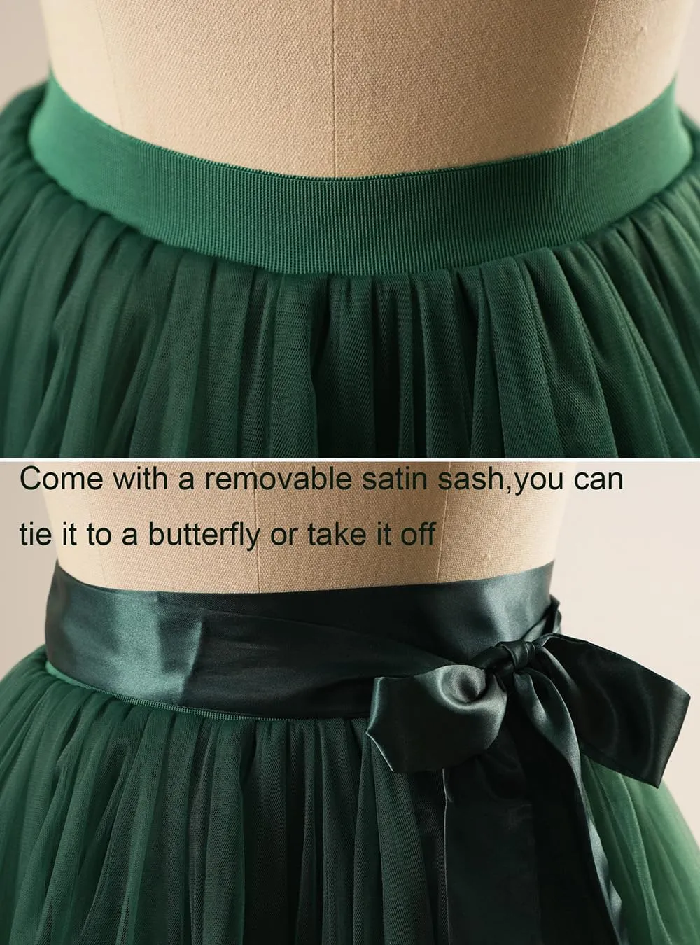 EllieHouse Womens Short Tutu Tulle Skirt with Sash PC06