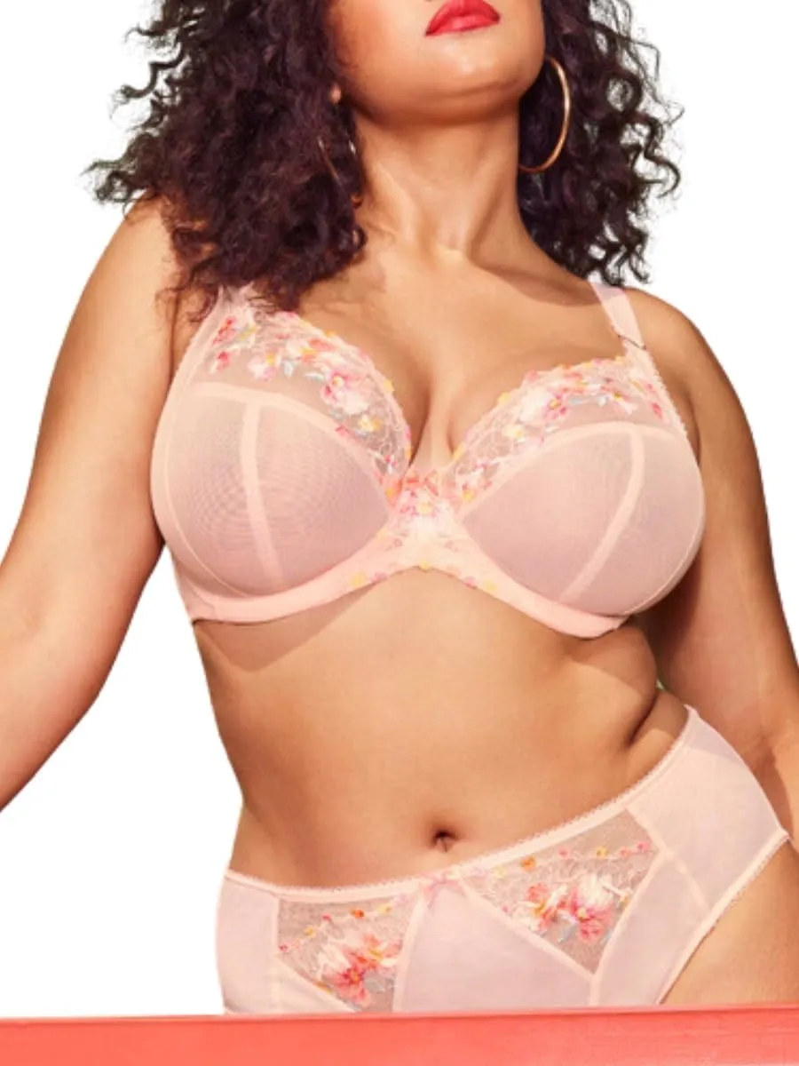 Elomi Women's Himari Underwire Embroidered Plunge Bra