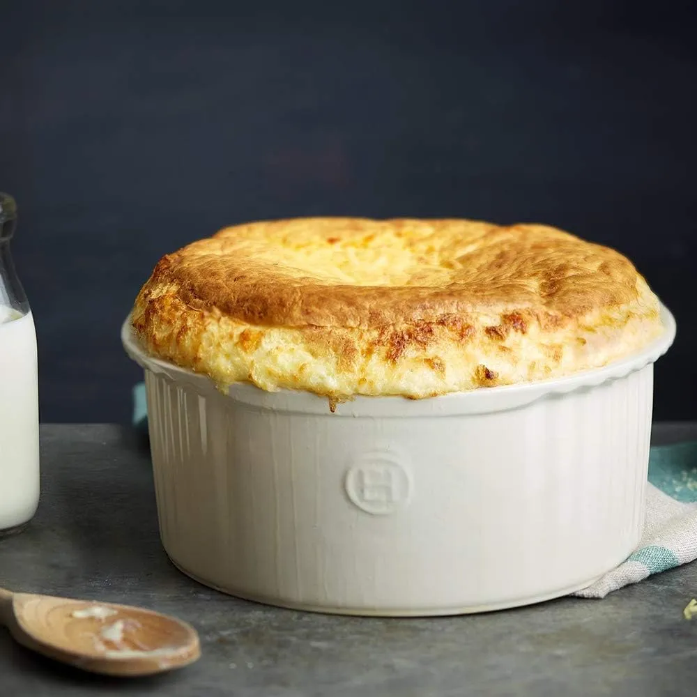 Emile Henry 9" x 8.3" Souffle Dish | Clay