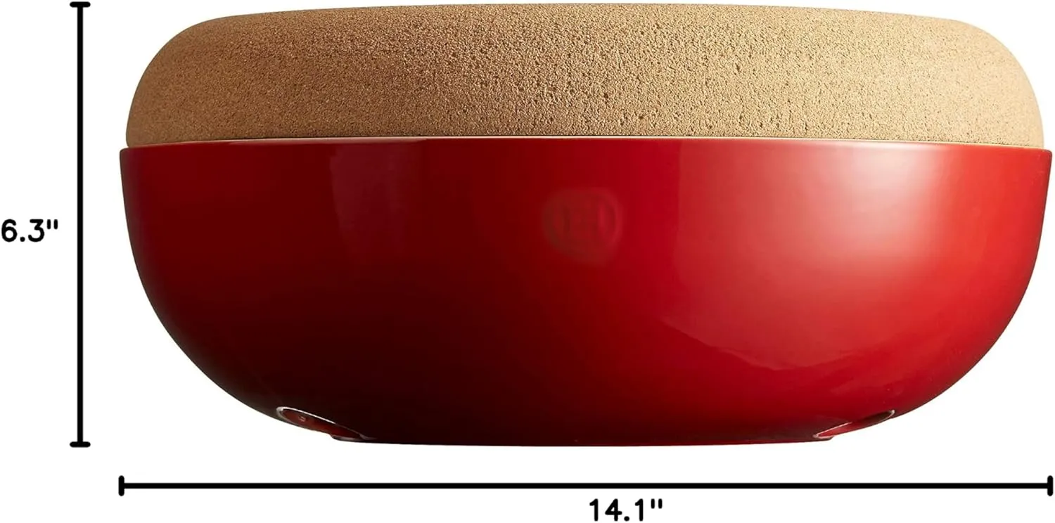 Emile Henry Large Storage Bowl | Burgundy