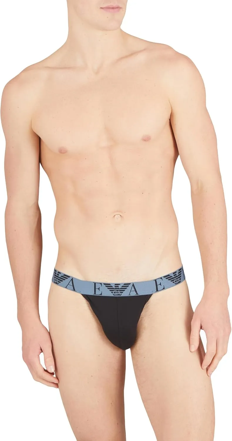 Emporio Armani Men's Bold Monogram 2-Pack Jockstrap