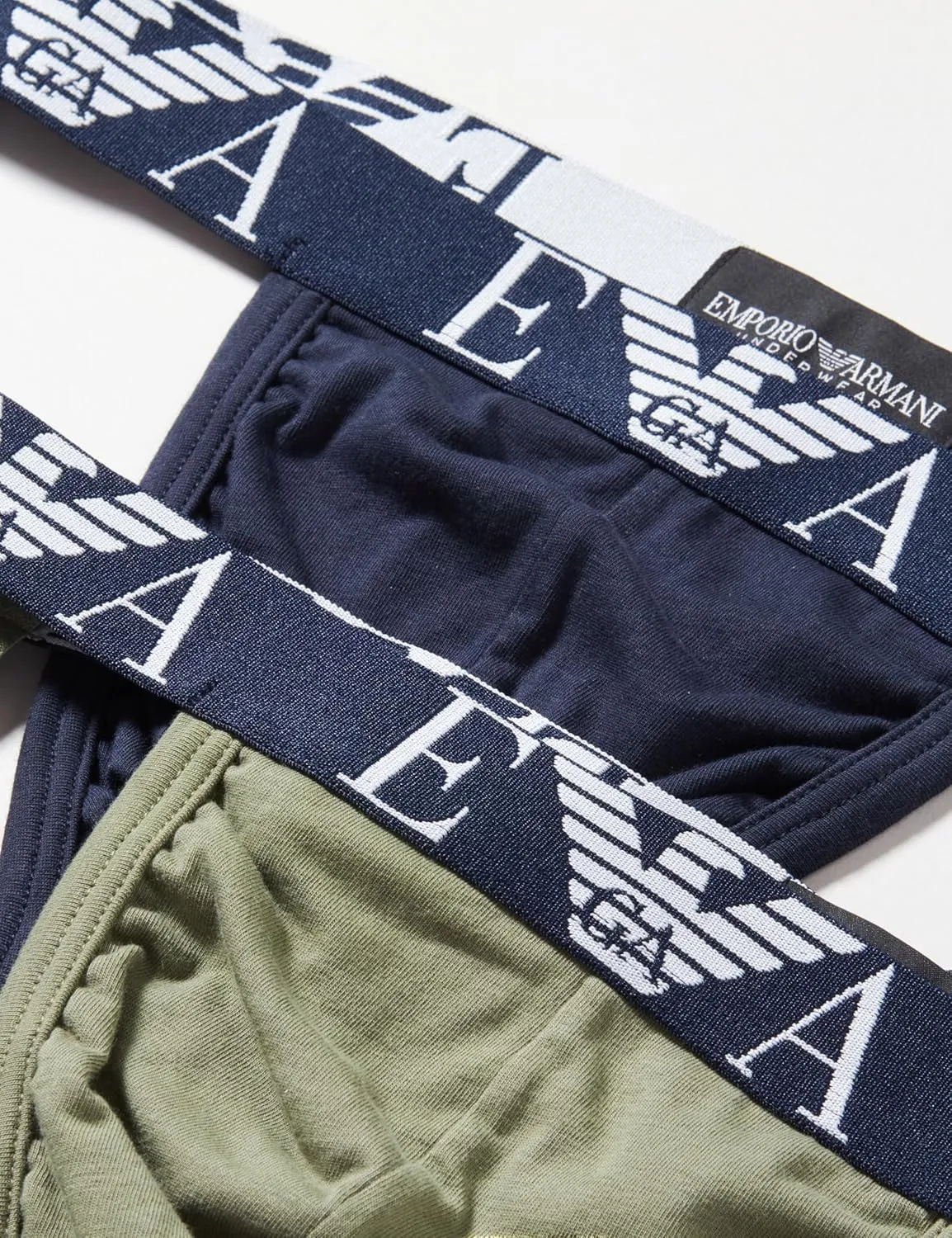 Emporio Armani Men's Bold Monogram 2-Pack Jockstrap