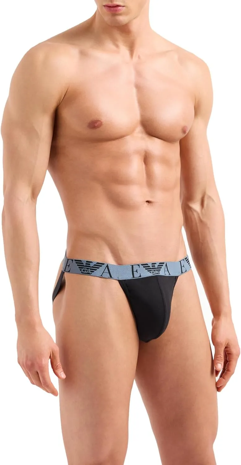 Emporio Armani Men's Bold Monogram 2-Pack Jockstrap