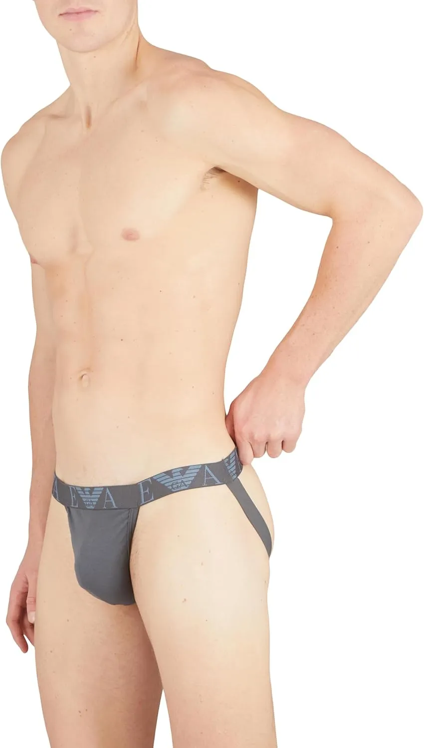 Emporio Armani Men's Bold Monogram 2-Pack Jockstrap