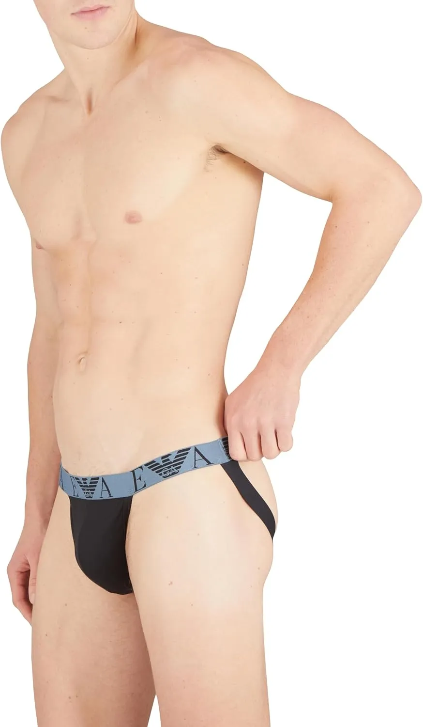 Emporio Armani Men's Bold Monogram 2-Pack Jockstrap
