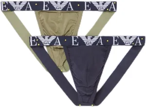 Emporio Armani Men's Bold Monogram 2-Pack Jockstrap