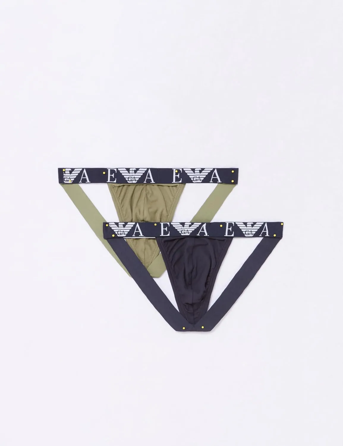 Emporio Armani Men's Bold Monogram 2-Pack Jockstrap