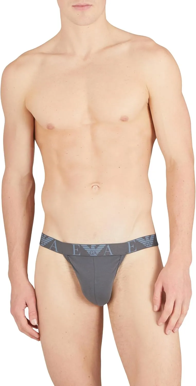 Emporio Armani Men's Bold Monogram 2-Pack Jockstrap