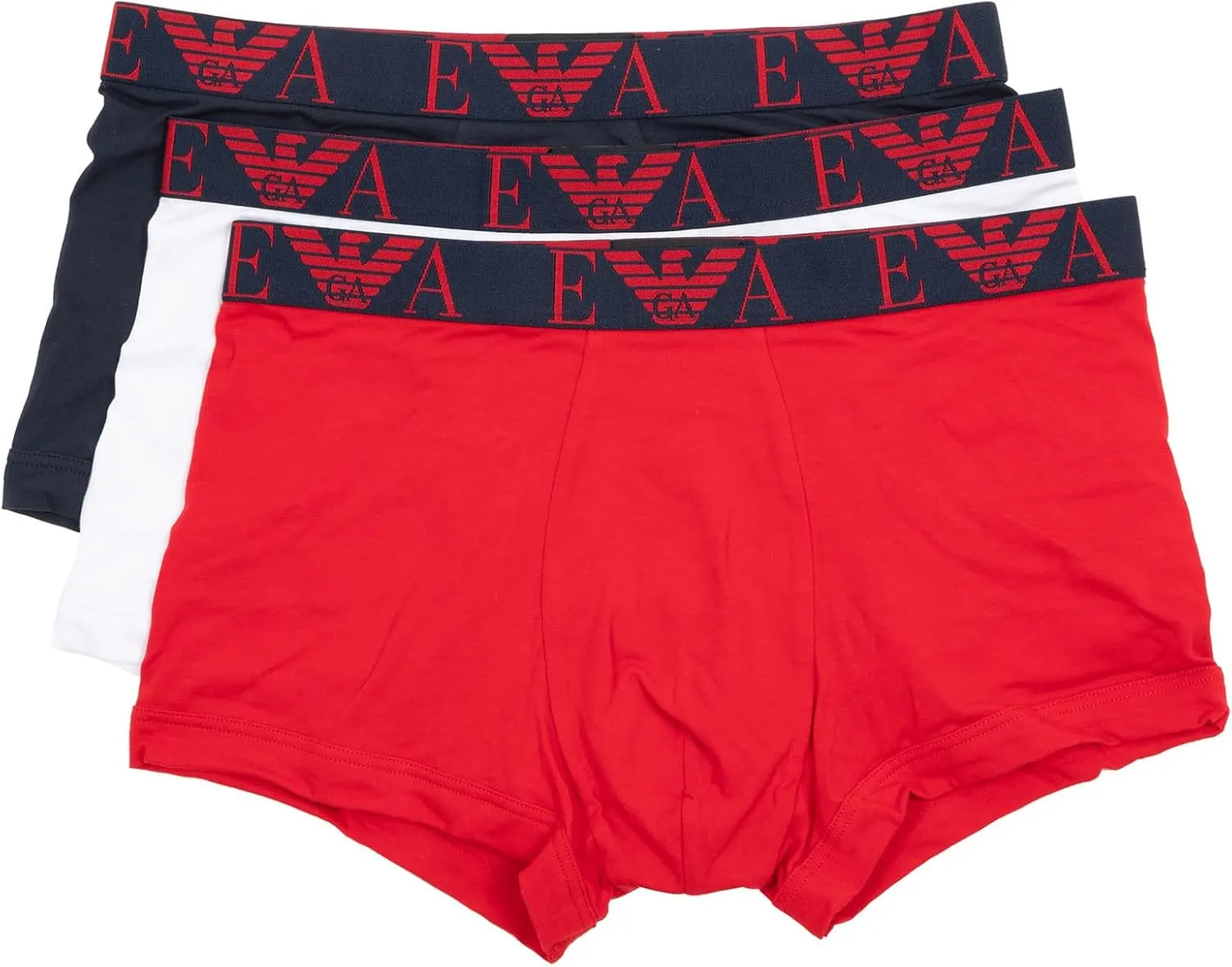 Emporio Armani Men's Bold Monogram 3-Pack Trunk