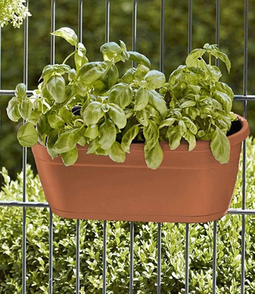 Emsa Flower Pot 517592, Column Shape, City, Terracotta, 400 x 200 mm