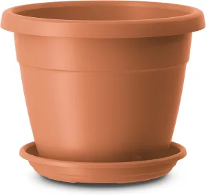 EMSA Poetic Flower Pot 517595, Column Shape, City, Terracotta, 200 mm