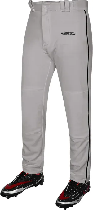 Exxact Sports Home Run Boys Baseball Pants - Full-Length, Semi-Relaxed Fit, Open-Bottom Youth Baseball Pants