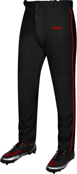Exxact Sports Home Run Boys Baseball Pants - Full-Length, Semi-Relaxed Fit, Open-Bottom Youth Baseball Pants