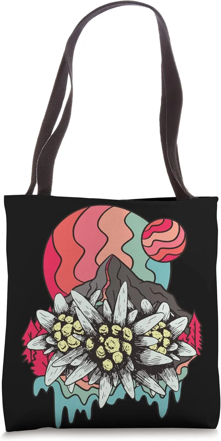 Fall Alps Hike Mountains Edelweiss Hiking Switzerland Tote Bag