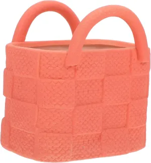 Fashion Ceramic Handbag Vase Hydroponic Decor Chic Small Vase for Home