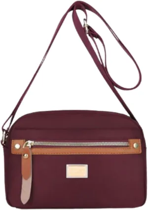 Fashion Nylon Women's Crossbody Bag, New small square bag Waterproof Multi Layer Shoulder Bags
