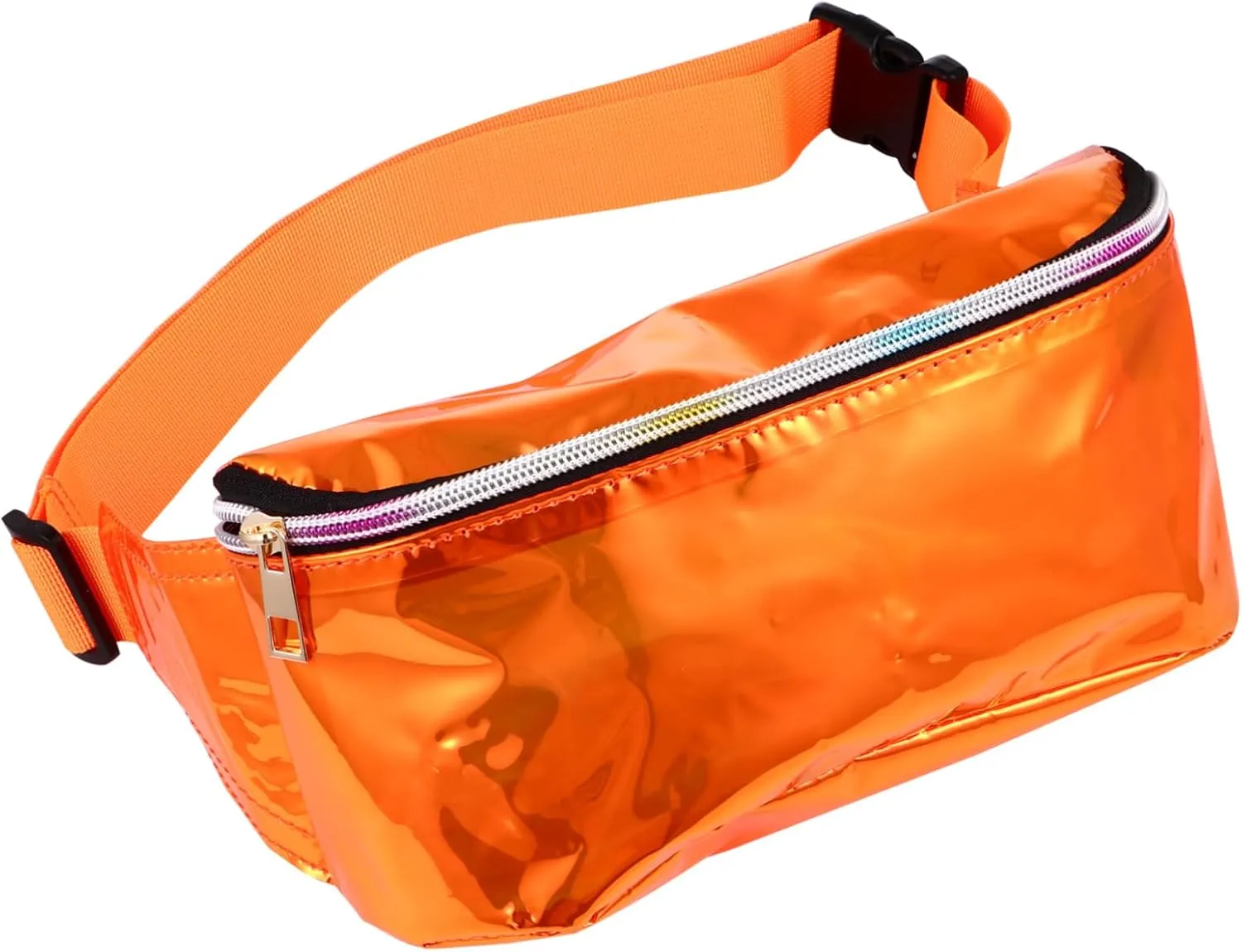 Fashionable Pvc Women's Chest Bag Cross Body Waist Bag Comfortable Hand Feel Scratch-resistant