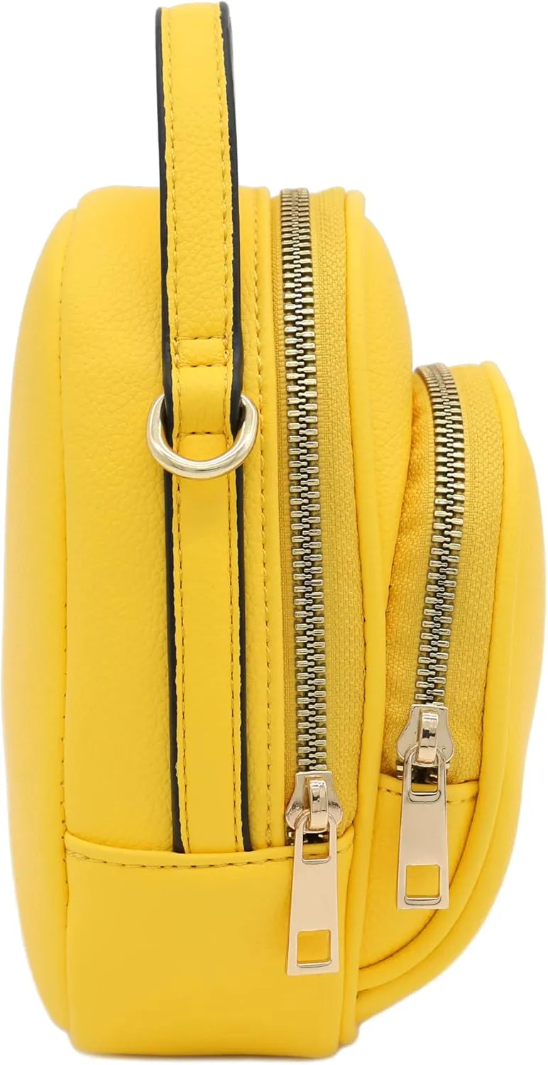 FashionPuzzle Two Compartment Mini Crossbody Bag