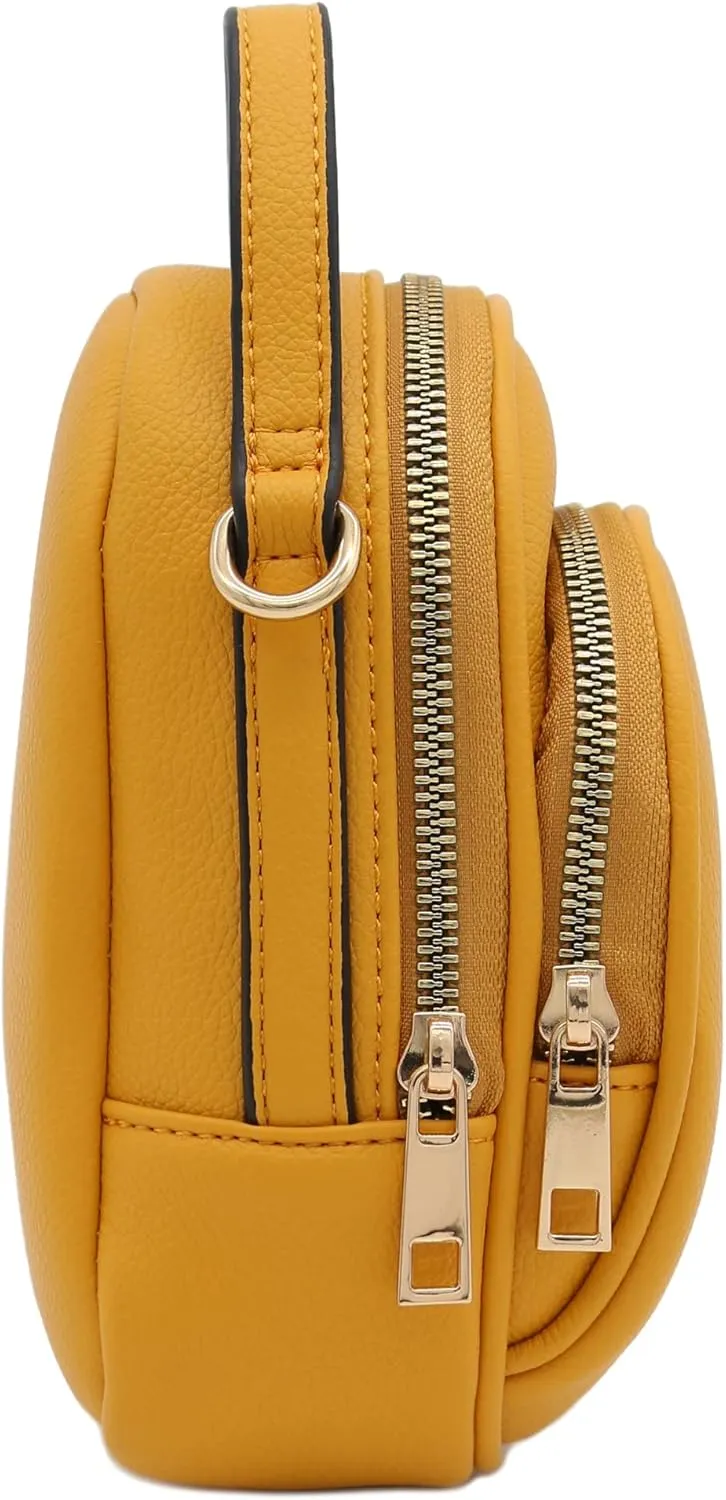 FashionPuzzle Two Compartment Mini Crossbody Bag