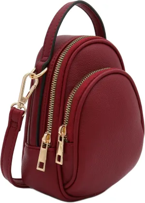 FashionPuzzle Two Compartment Mini Crossbody Bag