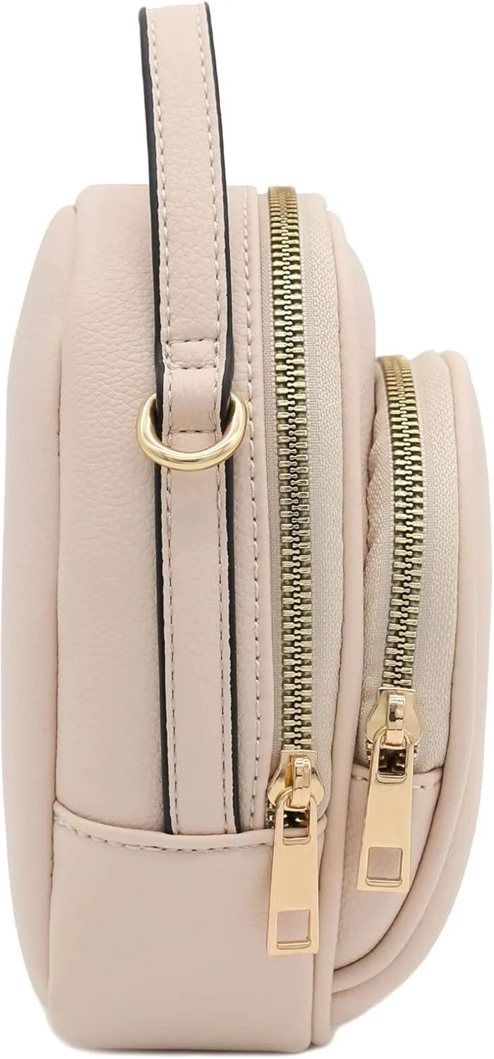 FashionPuzzle Two Compartment Mini Crossbody Bag