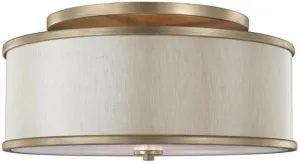 Feiss Lighting-Lennon-Three Light Semi-Flush Mount in Transitional Style-20 Inch Wide by 9.5 Inch High-Sunset Gold Finis