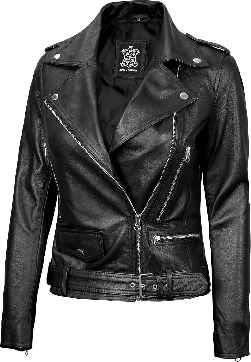 fjackets Leather Jackets For Women Real Lambskin Leather Outerwear Women Jackets
