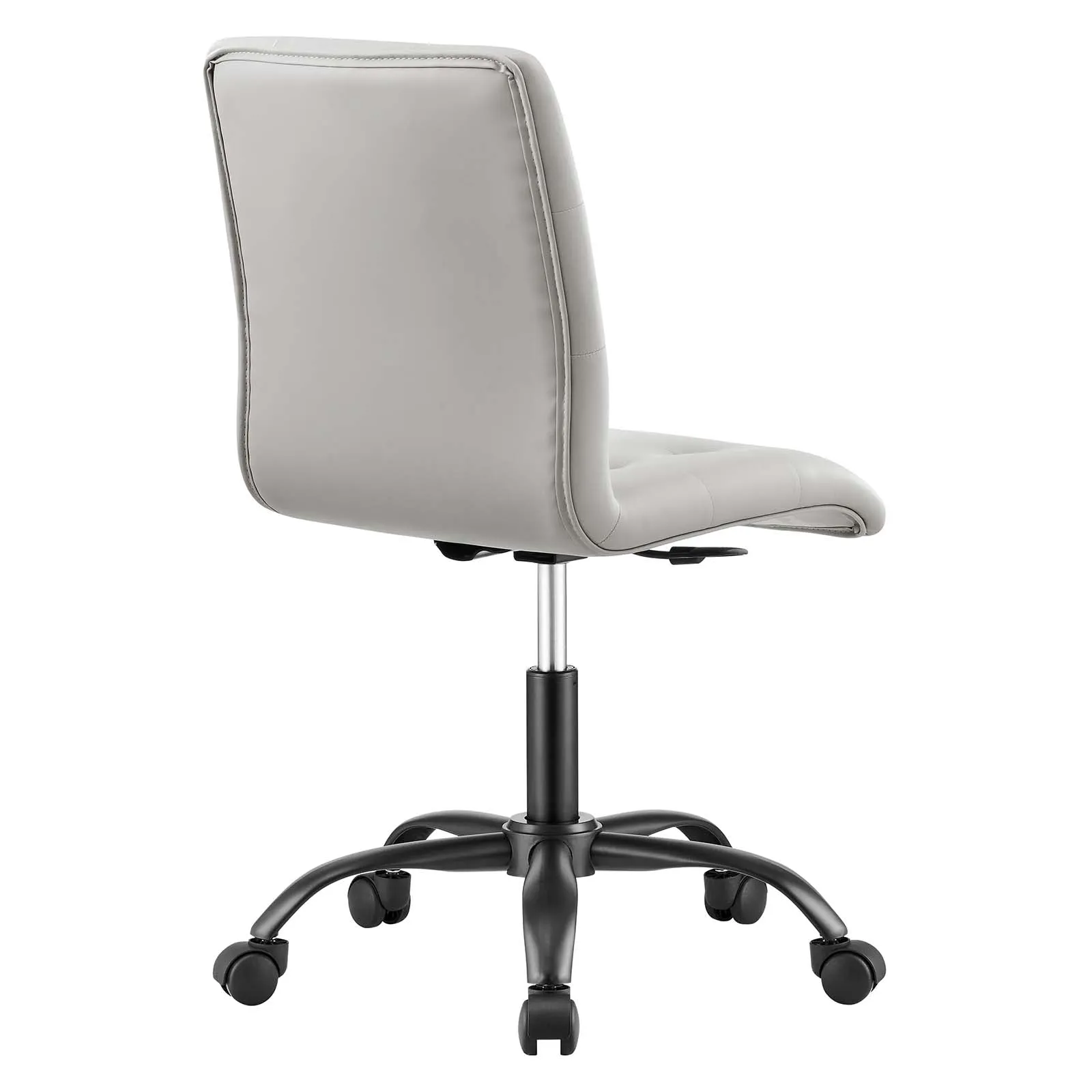 Fjord Office Chair in Light Gray Vegan Leather/Black