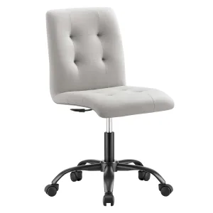 Fjord Office Chair in Light Gray Vegan Leather/Black