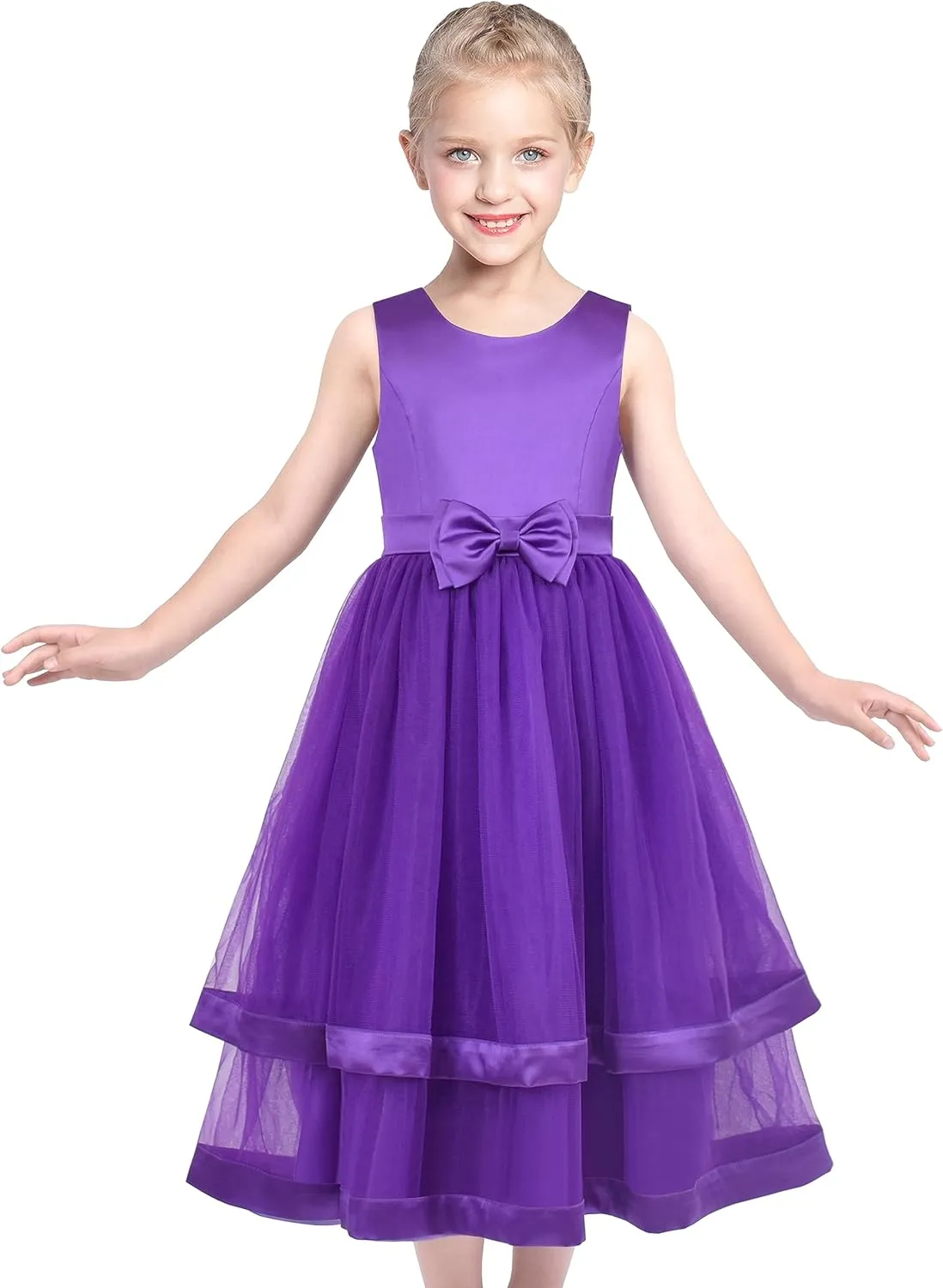 Flower Girl Dress Elegant Party Ball Gowns Vintage Pageant Princess Formal Dress