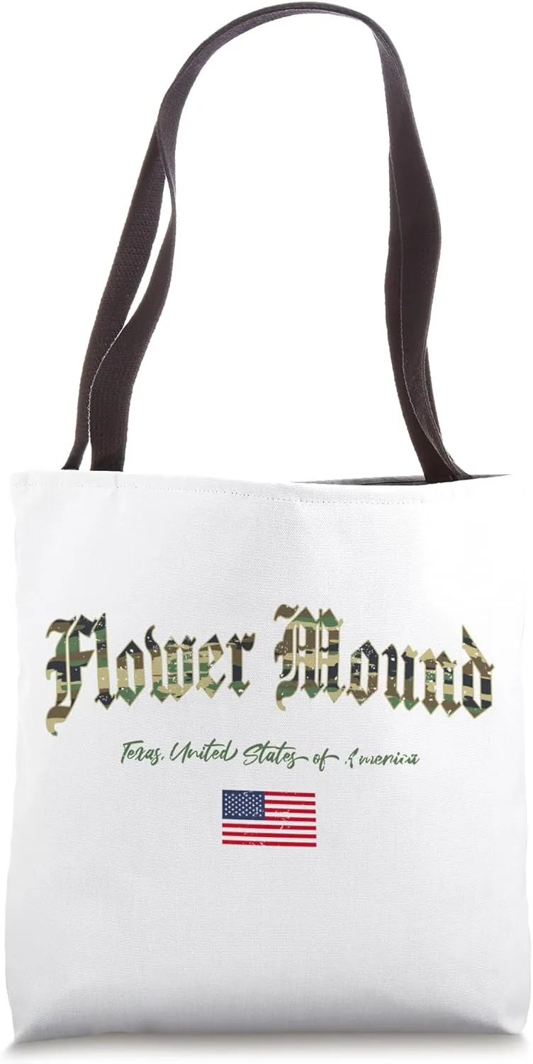 Flower Mound Gothic Design Camouflage Version Tote Bag