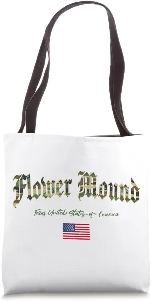 Flower Mound Gothic Design Camouflage Version Tote Bag