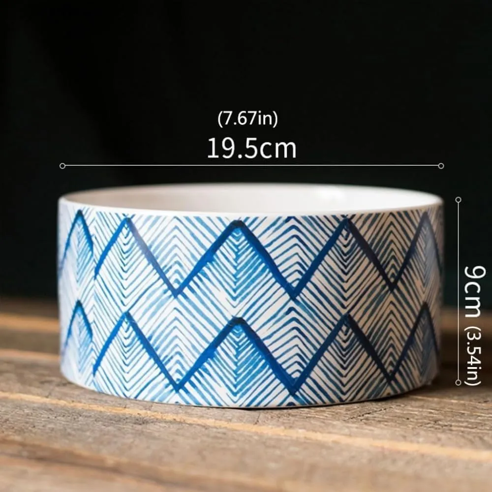 Flower Pot Small Flower Pot Ceramic Flower Pot Coffee Table Office Desktop Decorative Flower Pot Blue Printed Flower Pot Vase Plant Pots-C,E