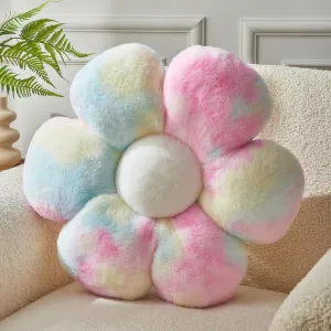 Flower Shaped Throw Pillow 15.7In Daisy Seating Cushion - Cute Home Decor & Plush Pillow for Sofa, Couch, Bed