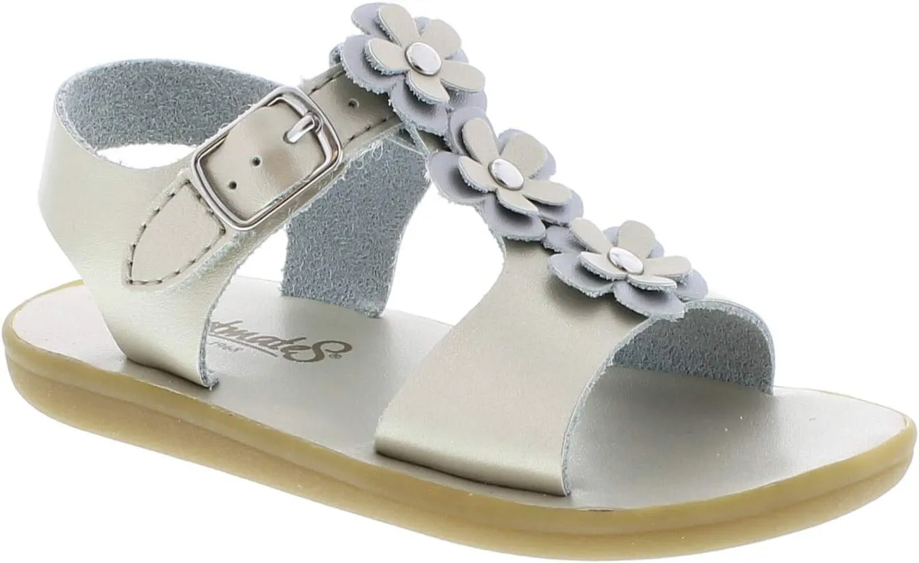 FOOTMATES Jasmine and Eco-Jasmine Waterproof Sandals for Girls and Boys with Slip-Resistant, Non-Marking Outsole and Strap Closure for Infants, Toddlers, and Kids Ages 0-12