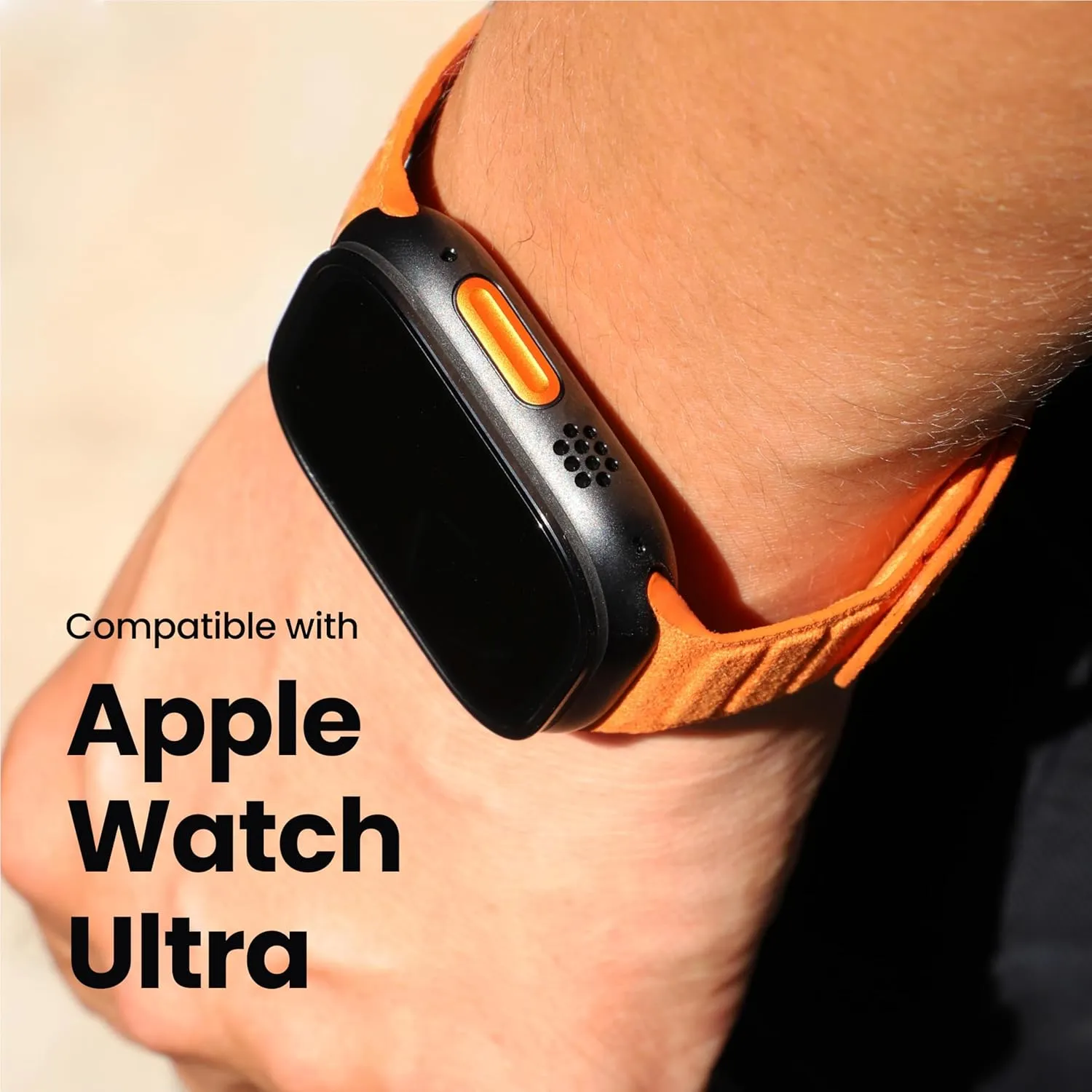 for Alcantara Watch Magnetic Bands Compatible with Apple Watch,Non-Slipping, Water Resistant, Heat Resistant, Scratch Free