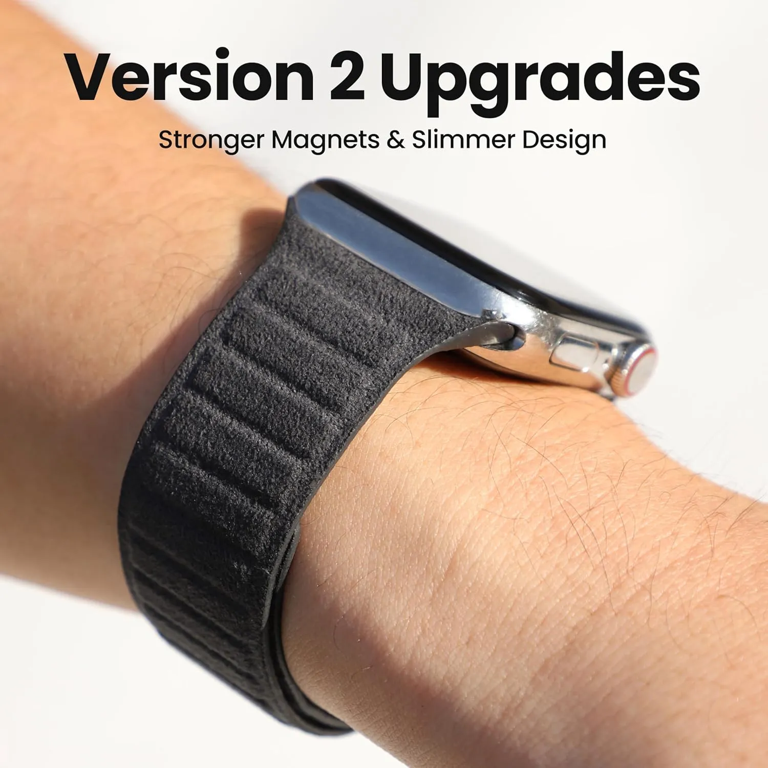 for Alcantara Watch Magnetic Bands Compatible with Apple Watch,Non-Slipping, Water Resistant, Heat Resistant, Scratch Free