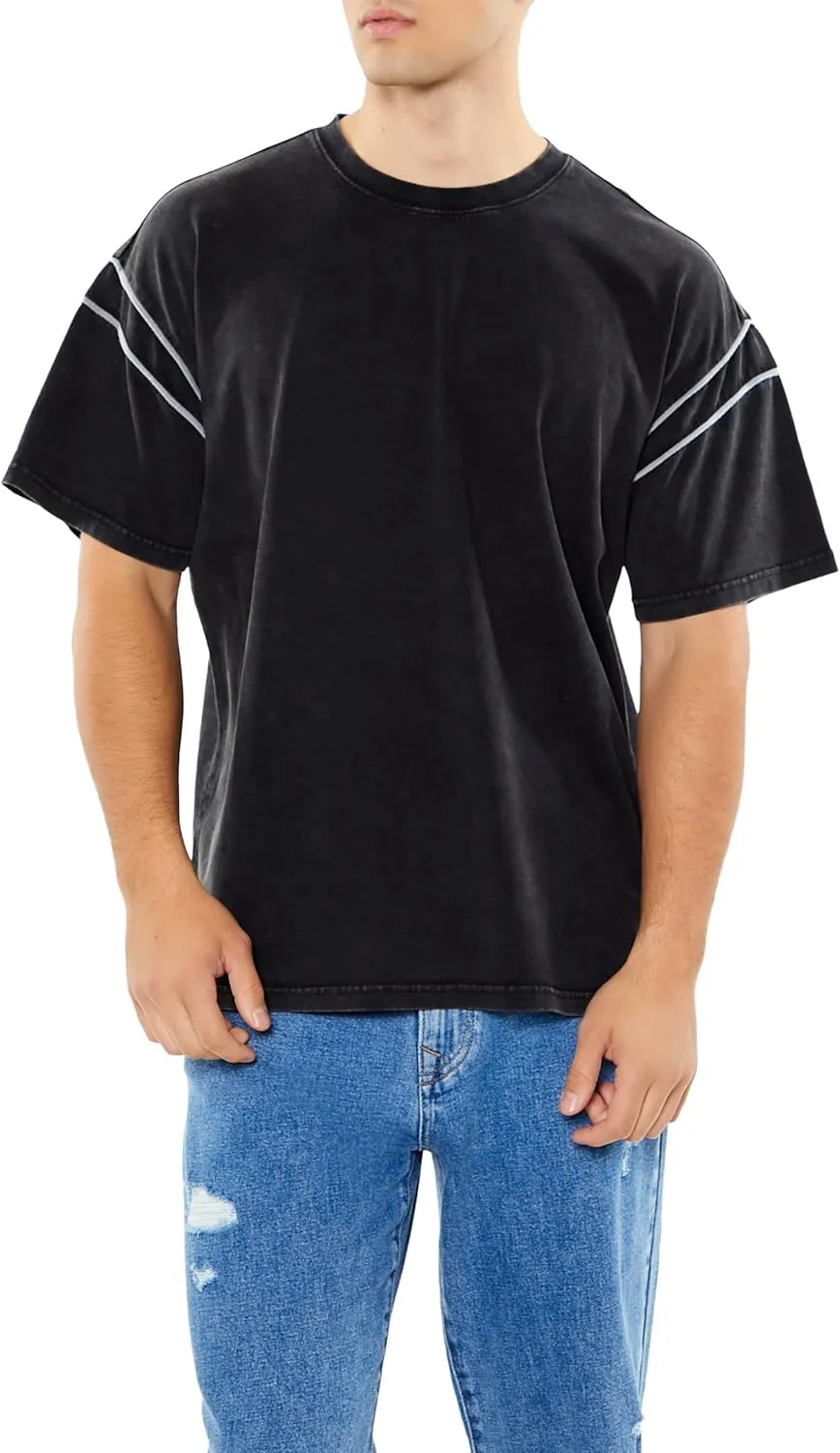 Forever 21 Men's Two-Tone Mineral Wash Tee